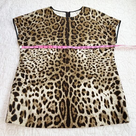 Dolce & Gabbana Y2K Leopard Animal Print Top Size 44 - Picture 5 of 10